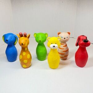 Melissa & Doug Kids Bowling Animal Friends Play Set Game With 6 Pins Toddler Toy